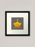 Viva Cristo rey Lámina enmarcada